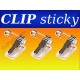 Identyfikatory Klipsy samoprzylepne z agrafką 100 szt. OPUS CLIP Sticky
