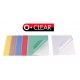 Półprzezroczyste kolorowe okładki do bindowania Opus Clear A4 200mic.
