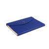 Notes Notatnik biurowy twardy w kratkę zamykany z miejscem na długopis - O.NOTE Paris - 207 x 145 mm (A5) - niebieski