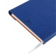 Notes Notatnik biurowy twardy w linię zamykany z miejscem na długopis - O.NOTE Paris - 207 x 145 mm (A5) - niebieski