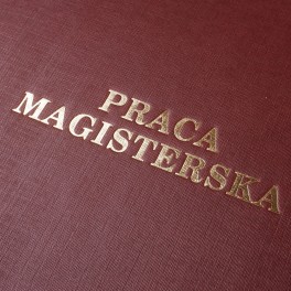Okładka kanałowa twarda O.HARD AA z napisem Praca Magisterska - 10 szt.